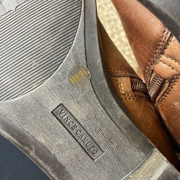 Vince Camuto Beatrix Distressed Leather Riding Boots - Picture 14 of 15